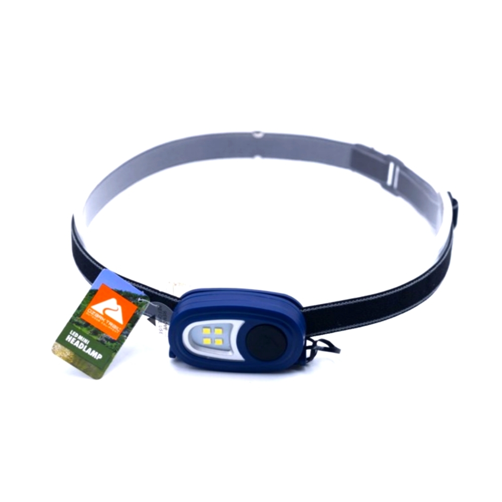 NWT Ozark Trail 20 Lumens LED Headlamp with Li-Metal Batteries-Blue
